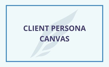 Soaring Logo with Title Client Persona Canvas