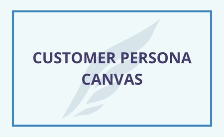 Soaring Logo with Title Customer Persona Canvas