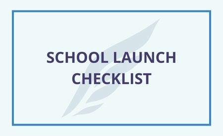 Soaring log with title School Launch Checklist