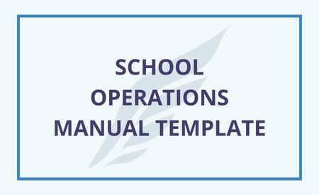 Soaring logo with title School Operations Manual Template